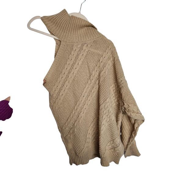 Revolve Line & Dot Bijou Top Cable Knit Sweater Size S One Shoulder ASO Today - Picture 10 of 11